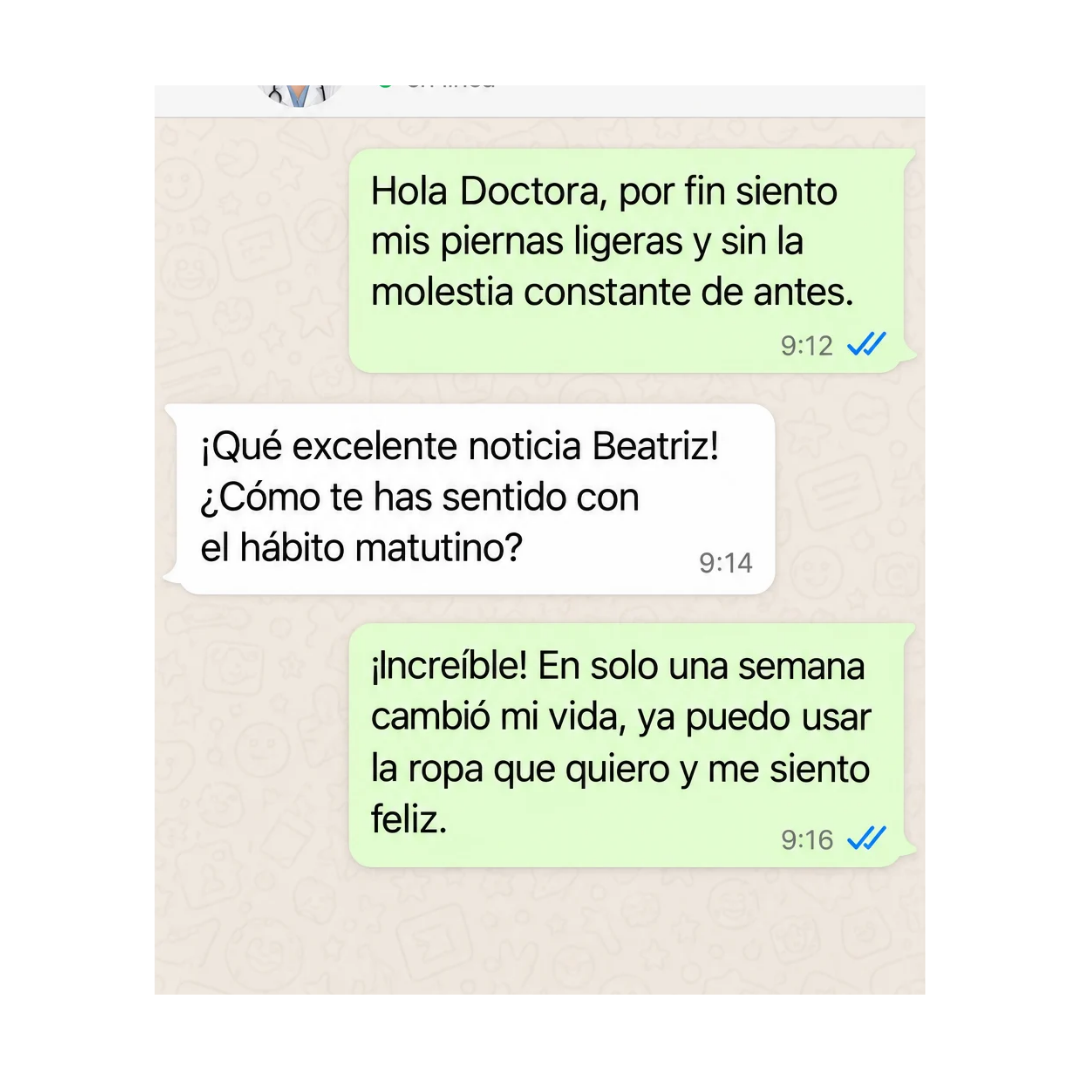 Print de depoimento de cliente por WhatsApp
